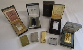Colibri cigarette lighters and a pipe lighter includes Molectric, monogas '19' etc