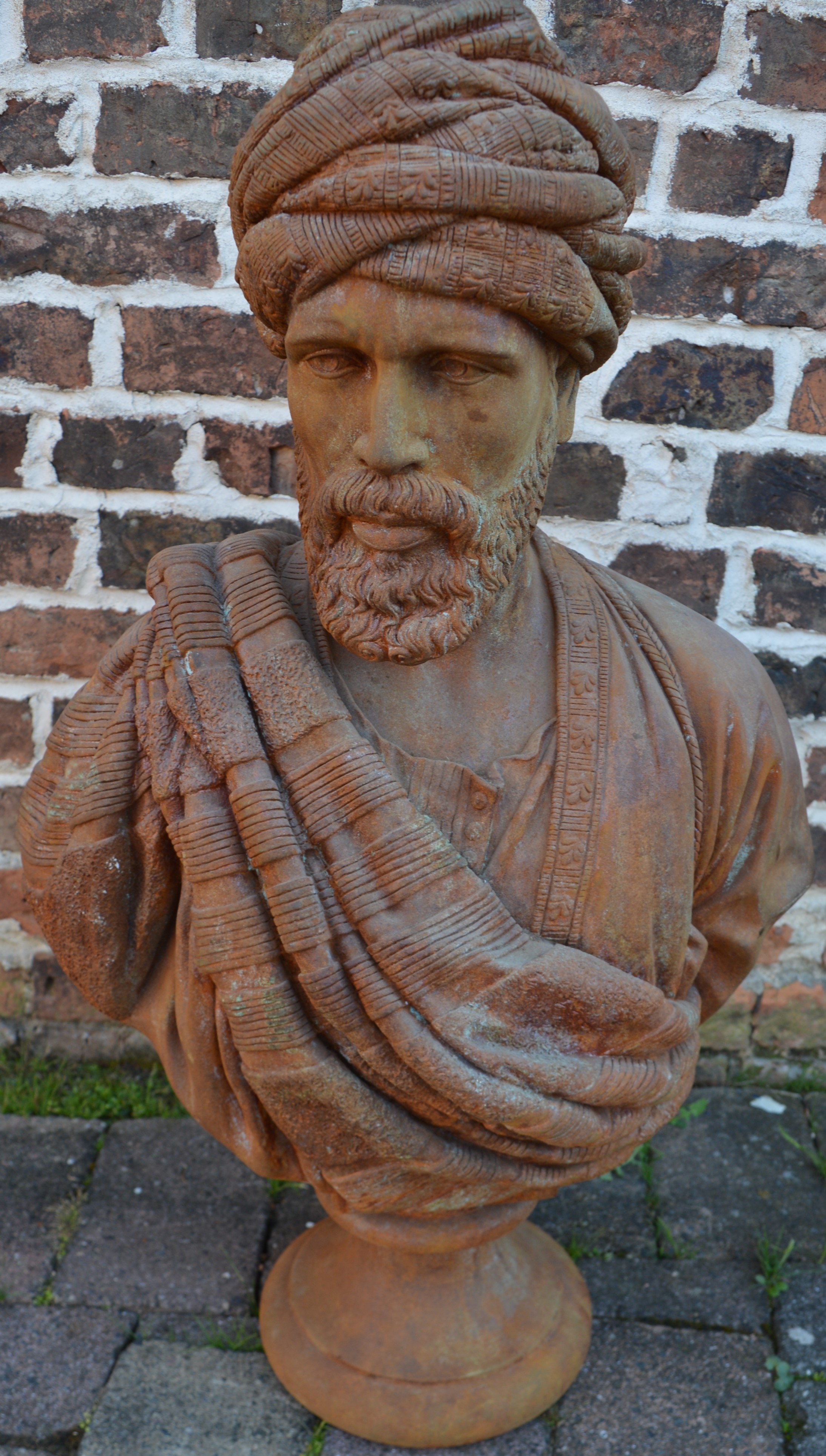 Large composition bust of a Moorish man - approx. 88.5cm x 27cm x 53cm