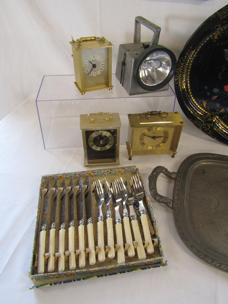 Collection of items to include Avia, Timemaster and Estyma carriage clocks, Bardic British Rail - Image 2 of 12