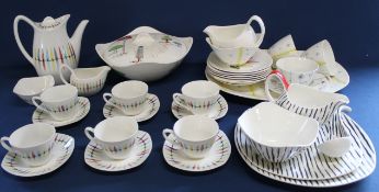 Selection of Staffordshire Midwinter Stylecraft Fashion Shape tableware including Zambesi &