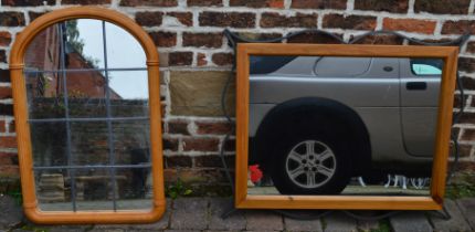 Two modern wall mirrors