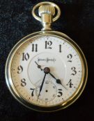 Bunn Special open pocket watch - second hand has come detached - serial number 1675522