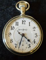 Bunn Special open pocket watch - second hand has come detached - serial number 1675522