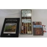 Frey Boy Tobacco Las Vegas cigar selection, two books on cigars, The Journal of The Havana Cigar