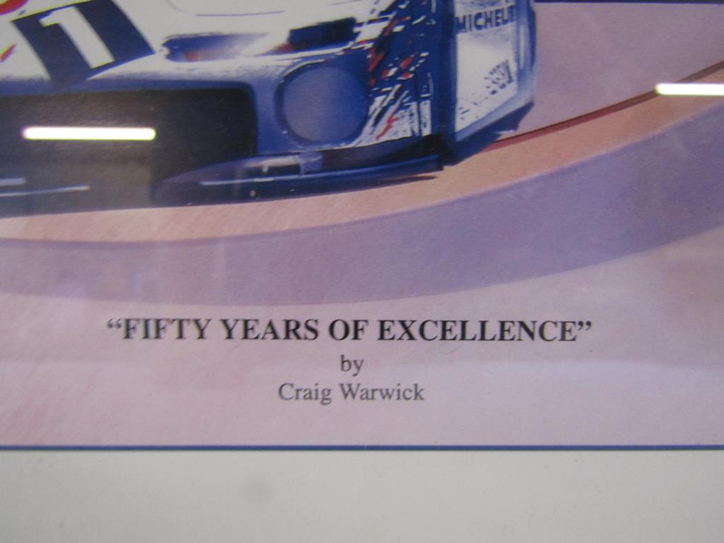 Framed 'Fifty Years of Experience' signed Craig Warwick limited edition 468/500 print published - Image 3 of 4