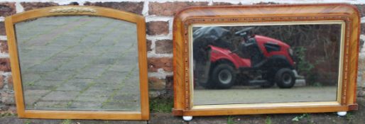 Over mantle mirror and another mirror
