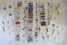Collection of Military first day covers and a selection of shielded greeting cards