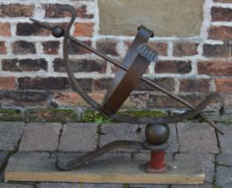 Bronze sundial garden ornament