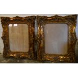 Two large ornate picture frames