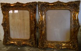 Two large ornate picture frames