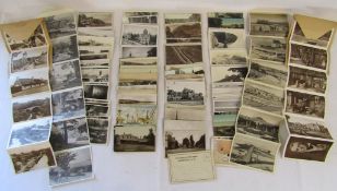 Collection of postcards includes 3 of Skegness and real photographic