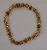 Italian 9ct gold bracelet 5.3g