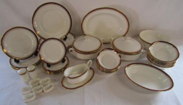 Collection of Royal Albert 'Holyrood' tableware and Royal Albert 'Val D'or' napkin rings