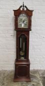 Tempus Fugit 'Highlands' granddaughter clock with pendulum, key and faux weights - total height