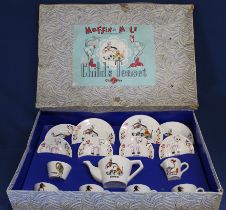 Chad Valley Muffin the Mule child's tea set in original box