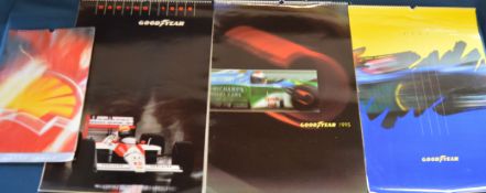 Collection of approximately 20 mainly motor racing calendars