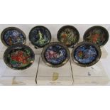 Russian Fairy tales collectors plates - Princess & 7 Bogatyres, Trimming Time, The Circle Dance,