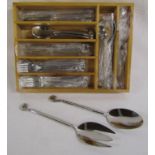 42 piece cutlery set with matching salad serving set
