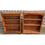 Pine and Regency style bookcase