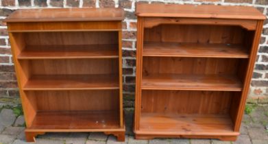 Pine and Regency style bookcase