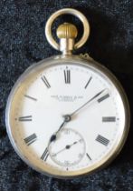 Silver pocket watch by Thomas Russell & Sons Liverpool (Birmingham 1901)