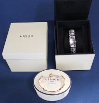 Links of London Sweetie wristwatch & gold plated silver 'Ascot' horseshoe adjustable bracelet with