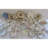 Mixed tea cups, saucers and plates includes Alfred Meakin sandwich plate, Aynsley plate, Duchess,