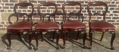 Victorian balloon back chairs