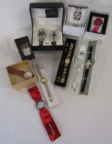 Collection of watches - most new in boxes includes Great American Train Watch, Sekonda, Geneva,
