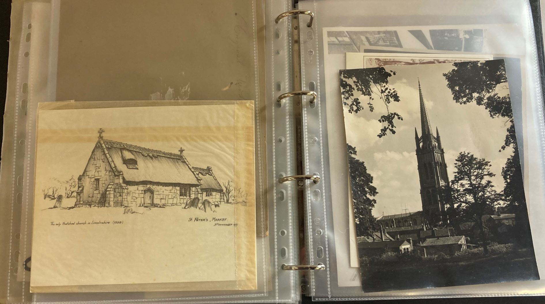 Album containing old images of Louth including reprints & sketches - Image 3 of 4