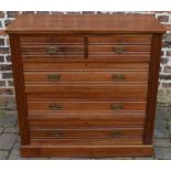 Victorian chest of drawers, L103cm x D49cm x H99cm