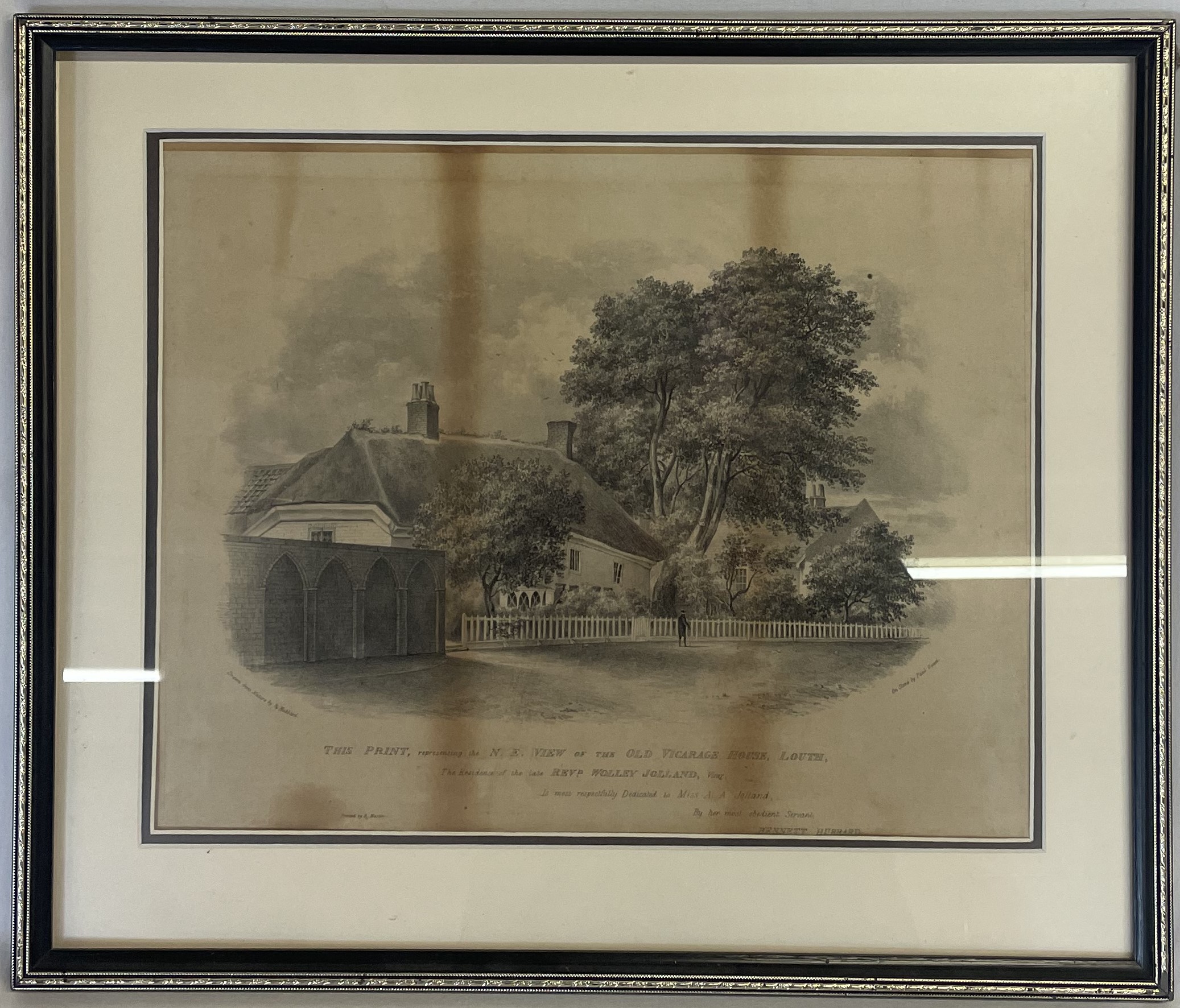 Local history collection, including lithographic print "Representing the N.E view of The Old - Image 3 of 3