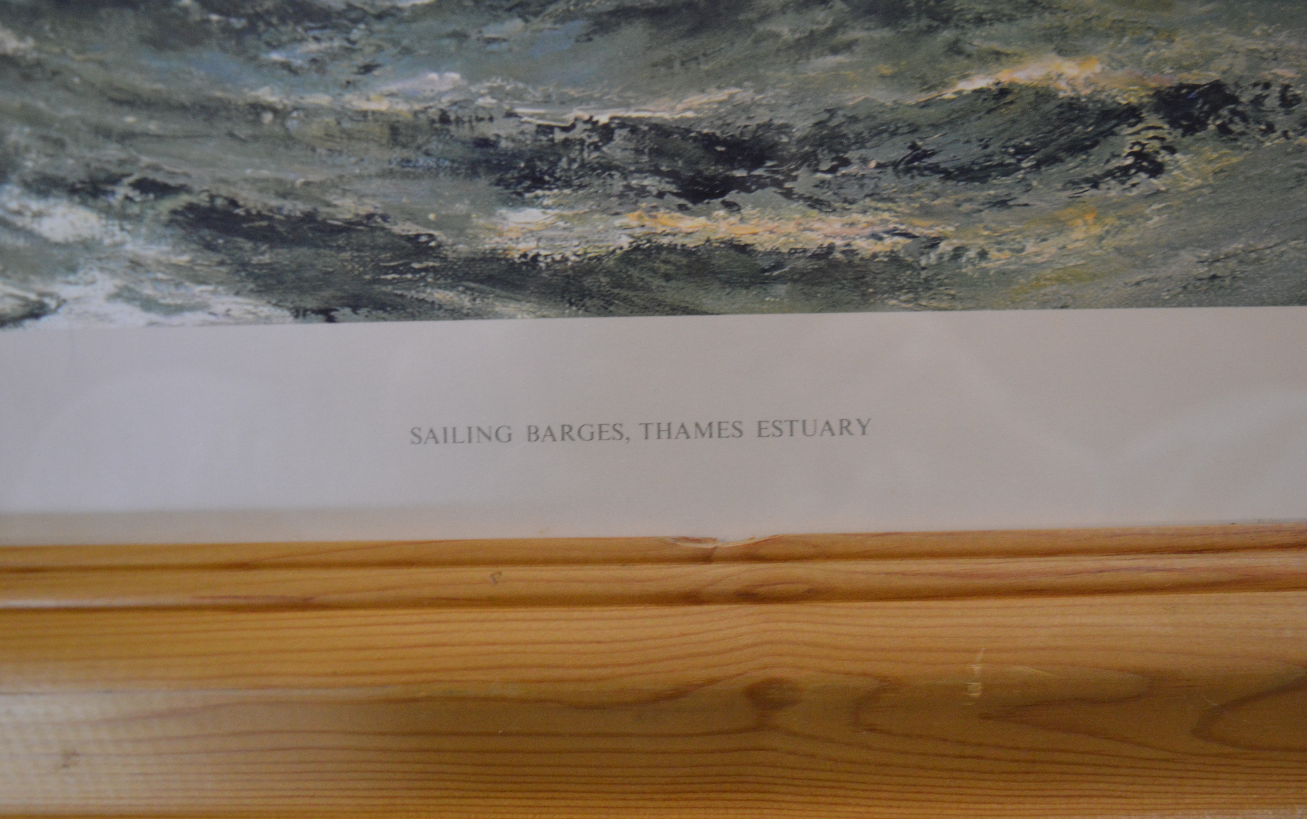 3 prints, including Sailing Barges, Thames Estuary and Mel Allen, Ullswater - Image 2 of 4