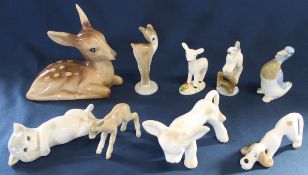Selection of Midwinter animal figurines including Larry The Lamb