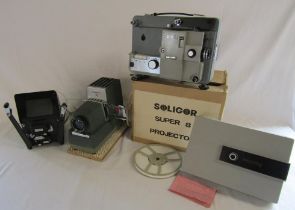 Soligor super 8 P 800 projector, Consul view edition, for super 8 film and Argus 300 model III slide