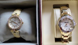 2 ladies wristwatches :- Reichenbach on leather strap & Ingersoll, both with original boxes &
