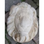 Concrete lion mask