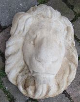 Concrete lion mask