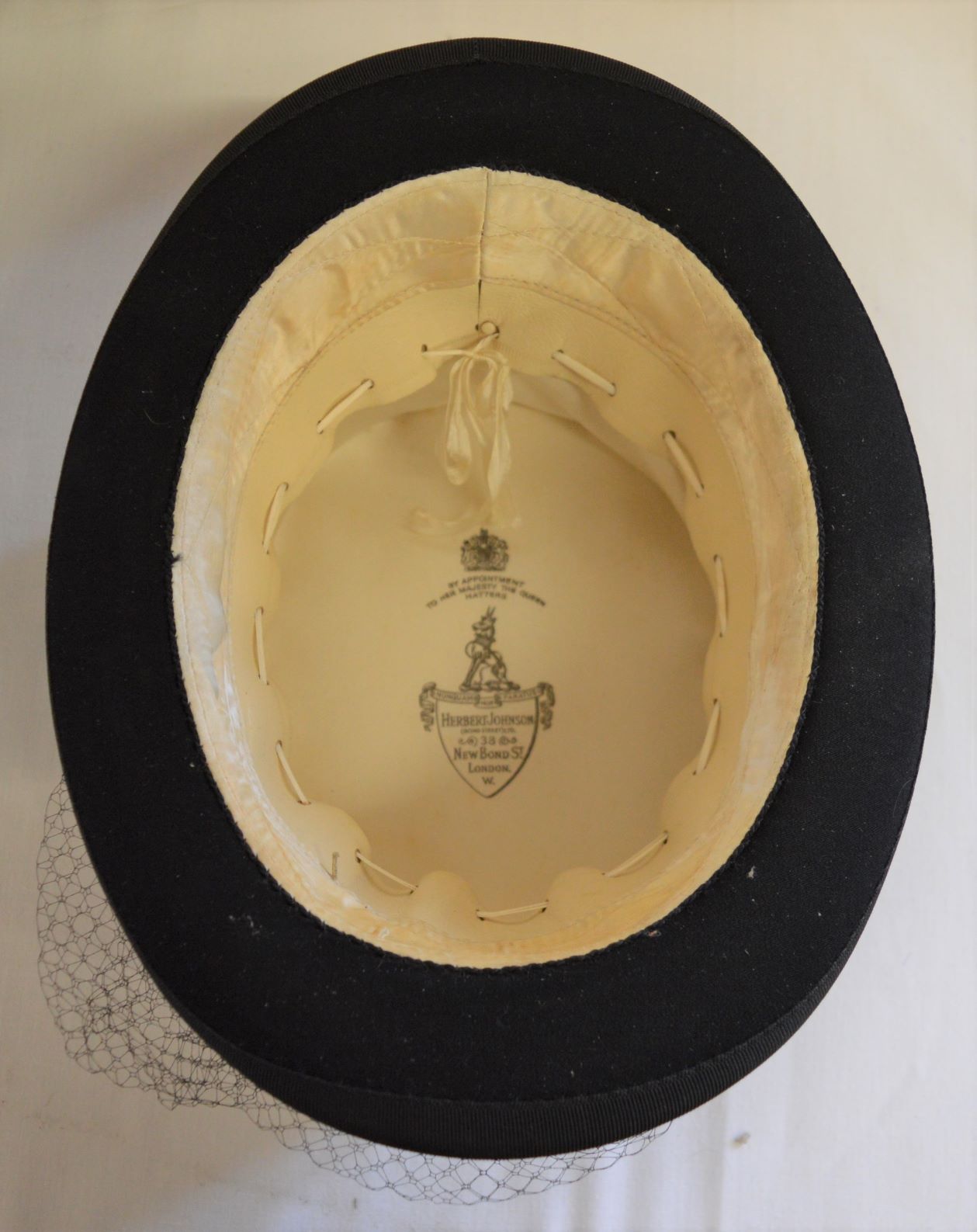 Herbert Johnson ladies riding top hat in original box with 1974 post mark, Herbert Johnson bowler - Image 2 of 4