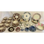 Selection of ceramics including Court China, Aynsley tea cup and saucer, Plant Tuscan China 212/