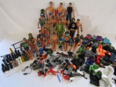 Collection of Action Man etc figures, clothes and accessories