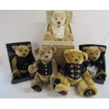 3 boxed and 2 loose Harrods bears includes Millennium and English Rose