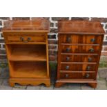 Regency style bookcase  & a chest of drawers