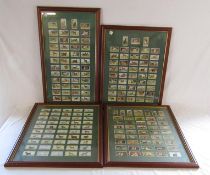 4 double sided framed collectors cards - Horniman's Tea Dogs, W.D.& H.O Wills Dogs, Gallaher Ltd