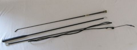 Possibly Dressage whip and double lunge whip / training whip