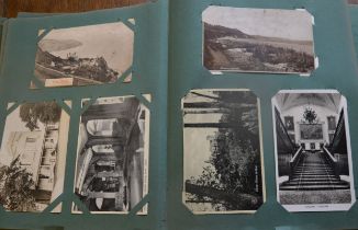 Album containing a large number of old postcards some Lincolnshire