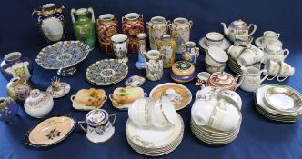 Large selection of Noritake porcelain including tea ware & vases