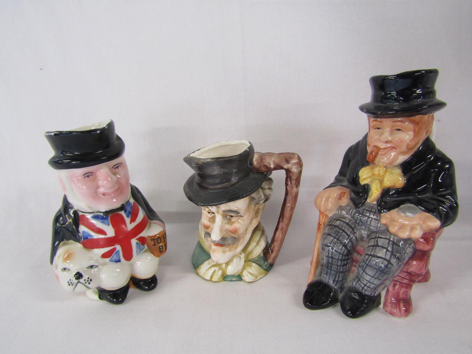 14 character & toby jugs includes town crier, Kelsbro Ware 'Mr Pickwick', Royal Doulton miniature, - Image 4 of 6