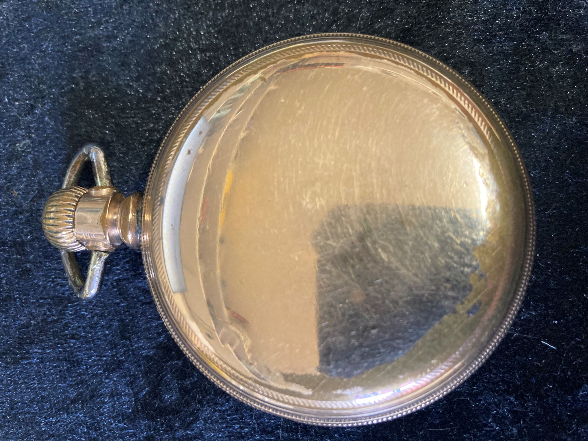 Columbus Watch Co. screw case gold plated pocket watch with bevel glass - Image 2 of 4