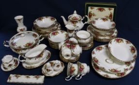 Royal Albert Old Country Roses part dinner service - approximately 68 pieces